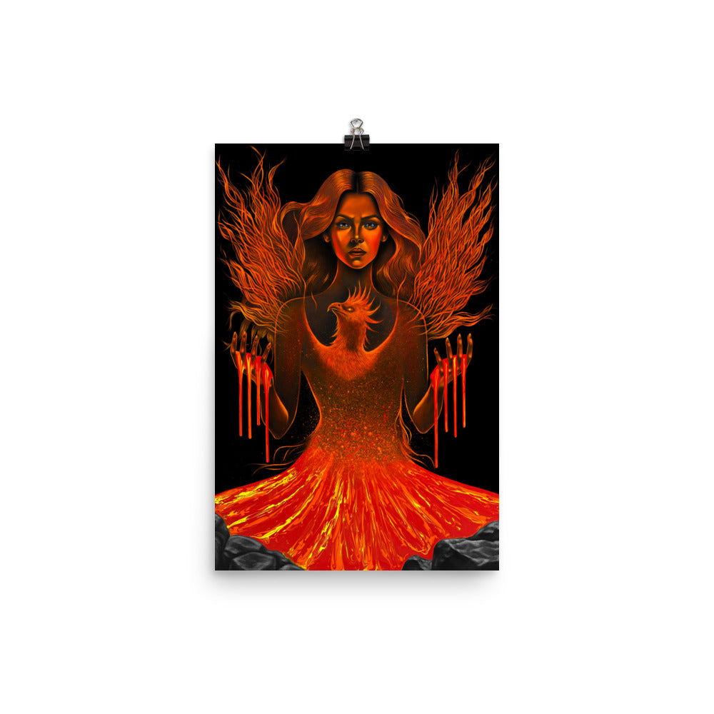 Fiery Poster Fire Element Poster Print – Chris Jacoub Art