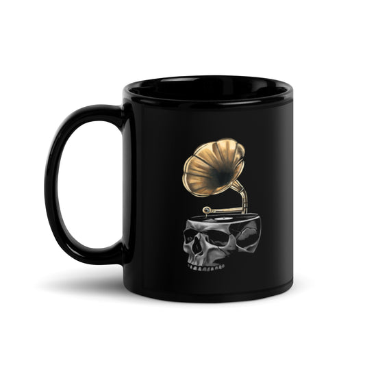 Skull Record Player Mug