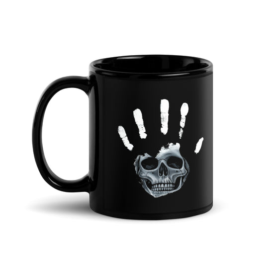 Skull Hand Print Mug