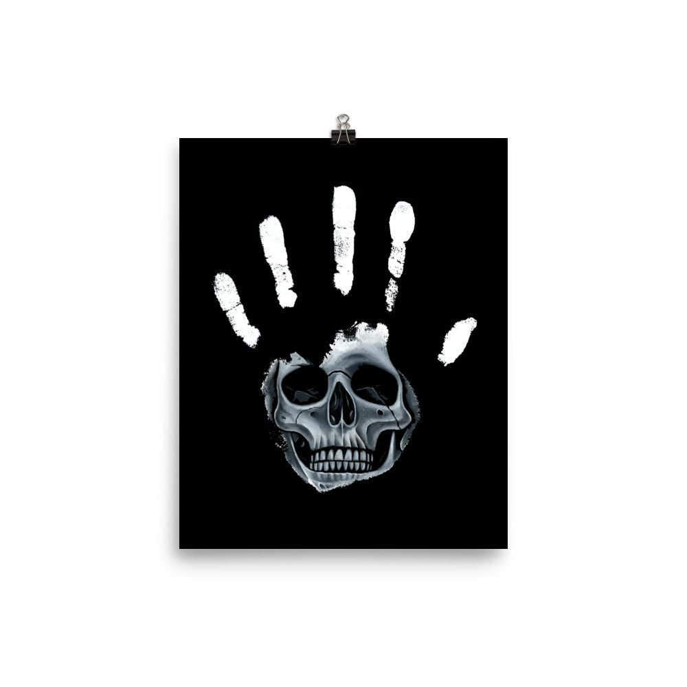Skull Hand Print